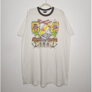 Vintage 80s California Raisins Oversized Sleep Shirt Butter Soft Thin Art Promo